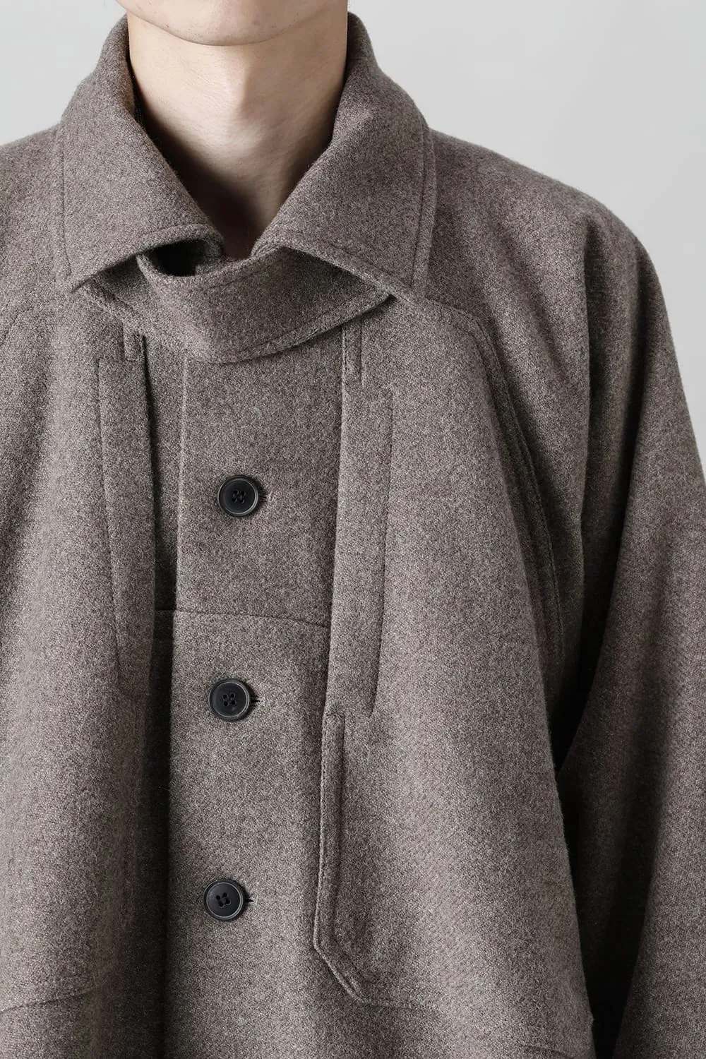 JACKET#46  NATURAL BROWN YAK WOOL