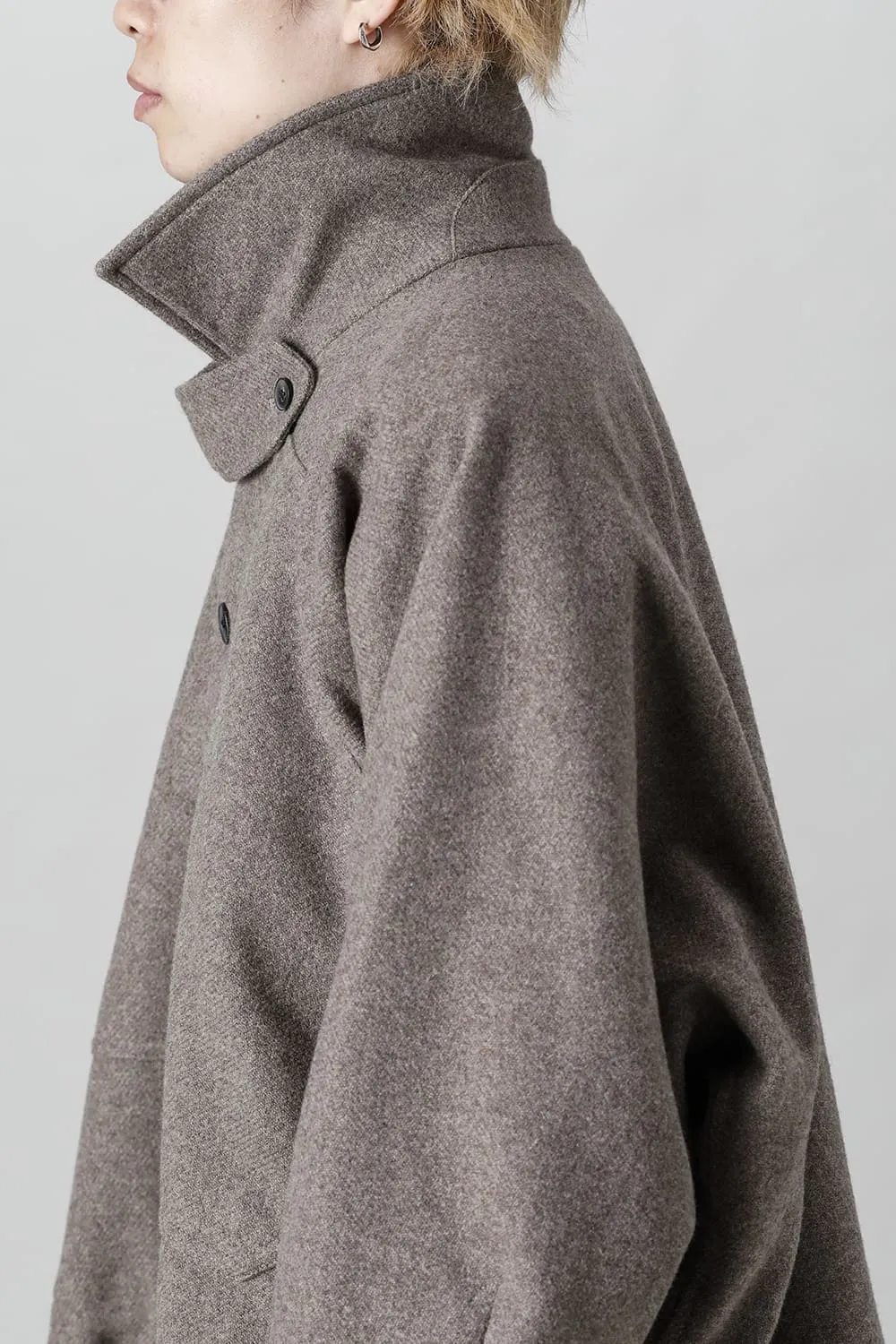 JACKET#46  NATURAL BROWN YAK WOOL