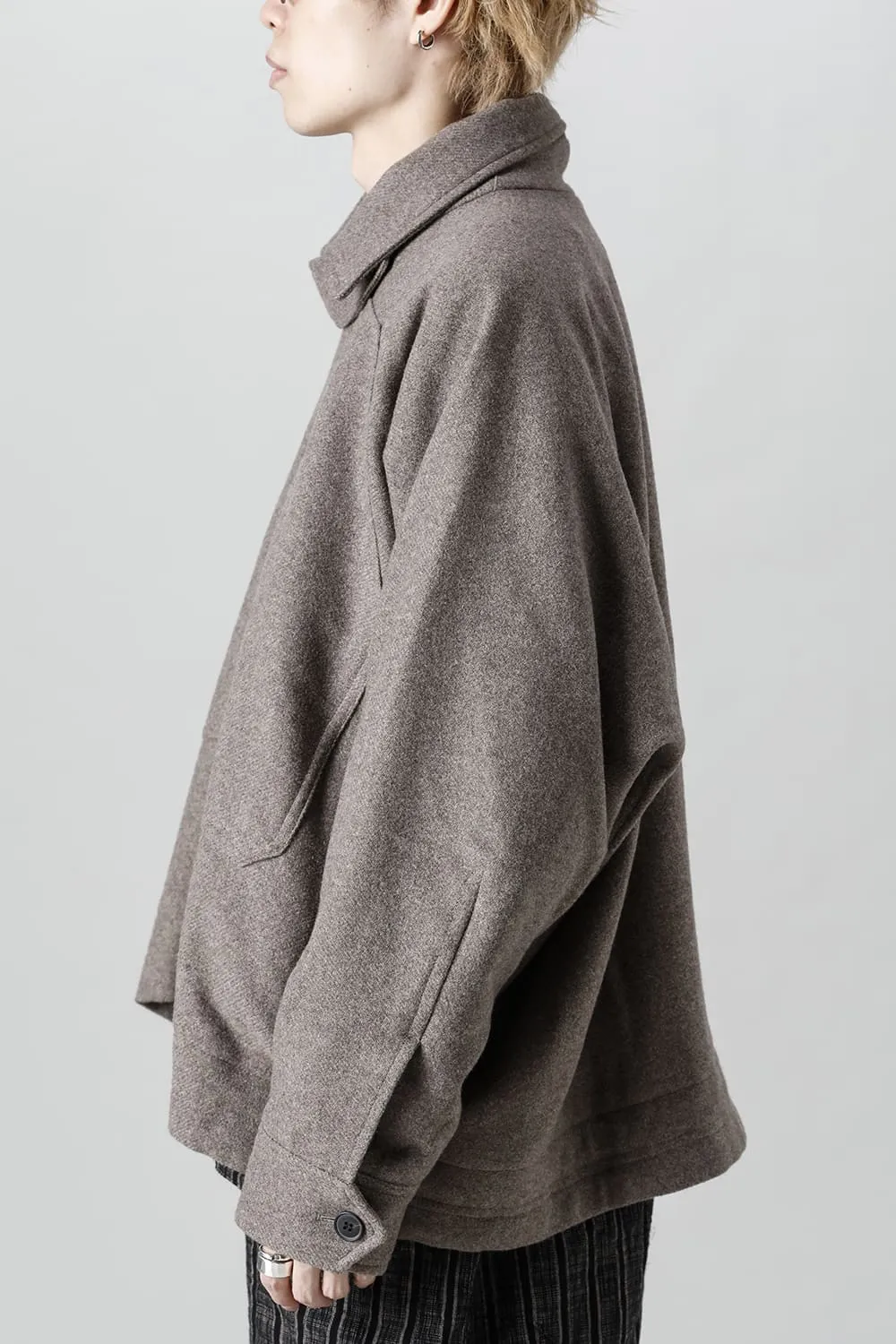 JACKET#46  NATURAL BROWN YAK WOOL