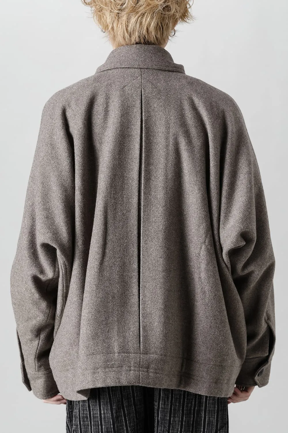 JACKET#46  NATURAL BROWN YAK WOOL