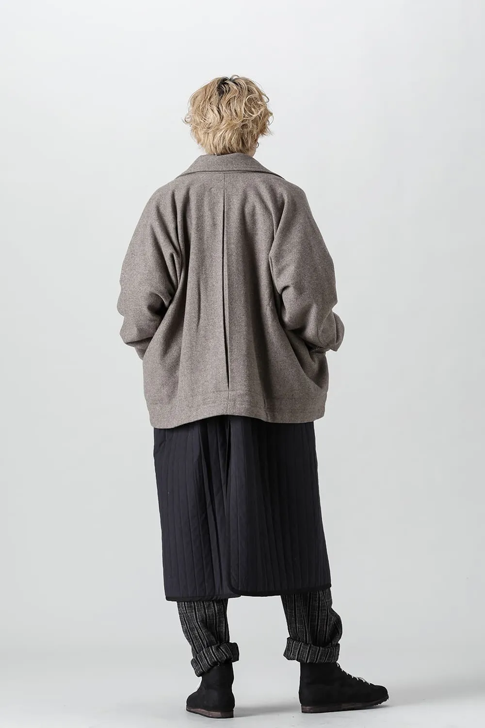 JACKET#46  NATURAL BROWN YAK WOOL