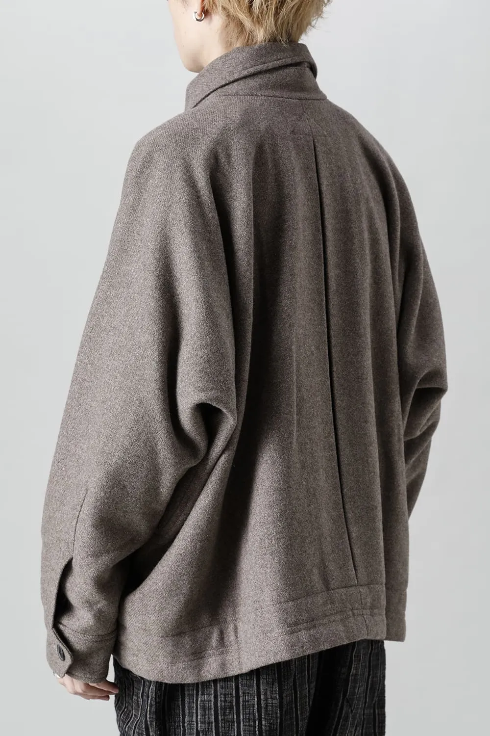 JACKET#46  NATURAL BROWN YAK WOOL