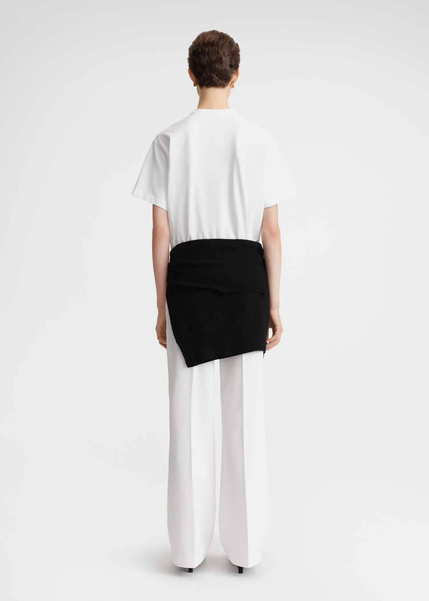 Straight cotton tee off-white